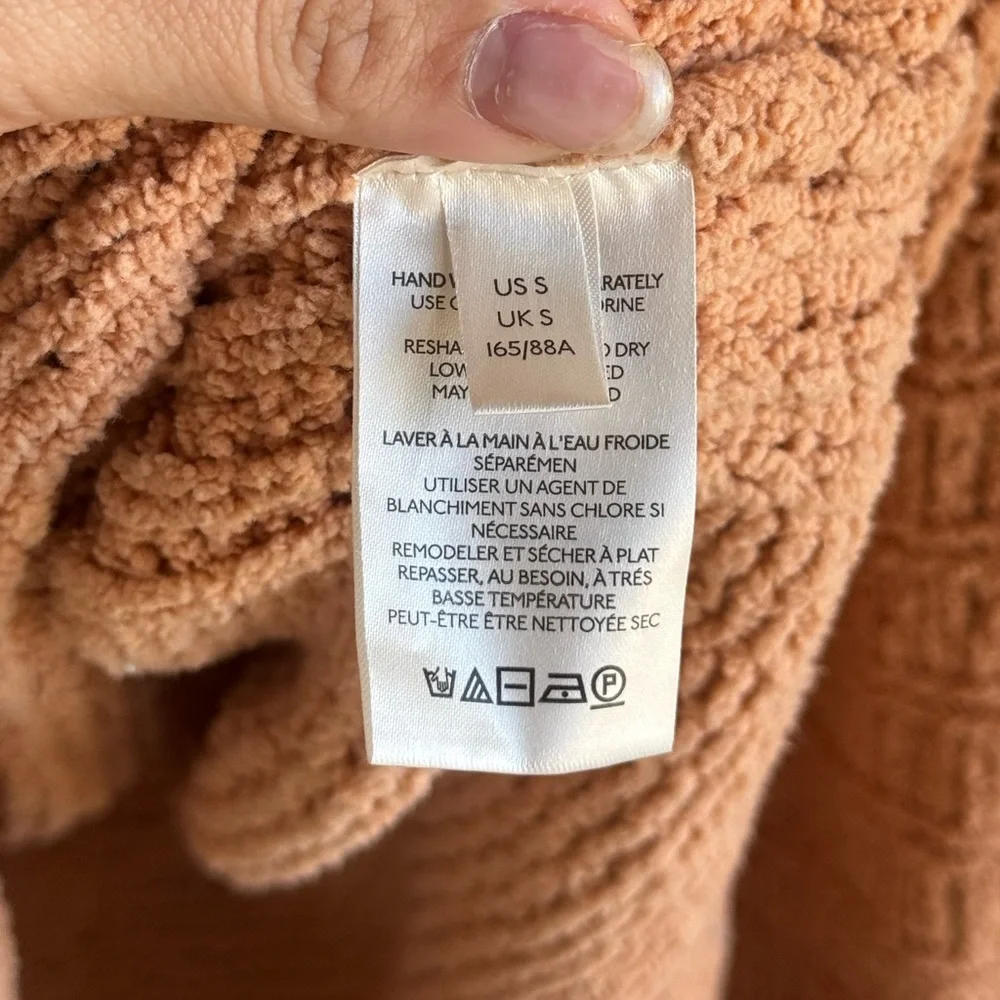 Free People Be Yours Cowl Neck Pullover Sweater in Soft Brown | Small Petite - Picture 6 of 9